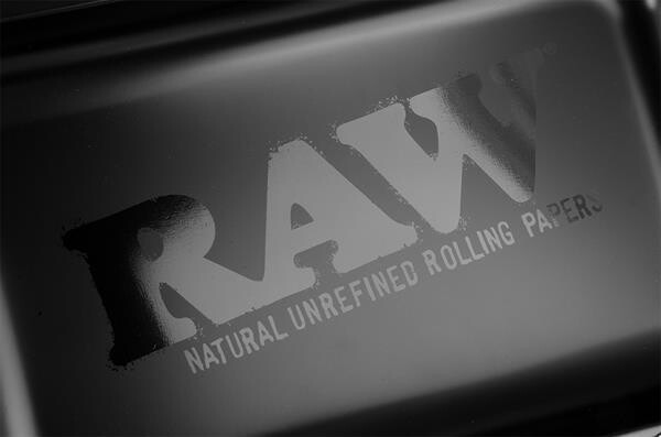 RAW Dreh-Tablett - Rolling Tray "RAW Black Matte"