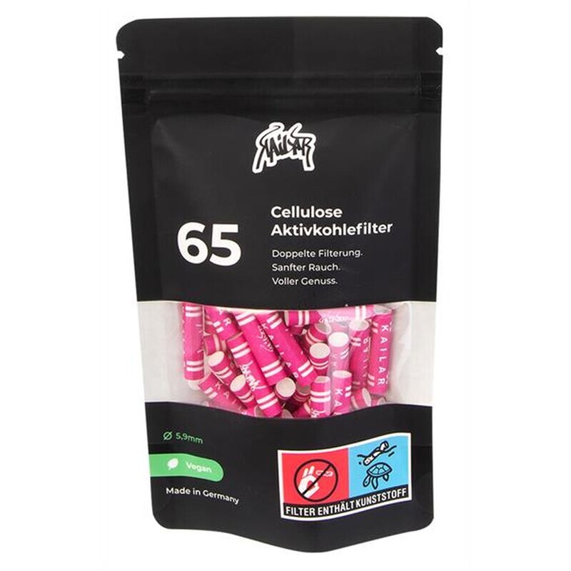 65 Kailar Aktivkohlefilter Cellulose Slim Ø 5,9mm