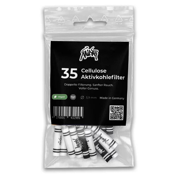 35 Kailar Aktivkohlefilter Cellulose Slim Ø 5,9mm