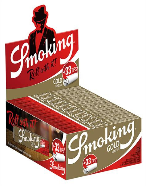 Smoking GOLD King Size SLIM Papier + Filtertips