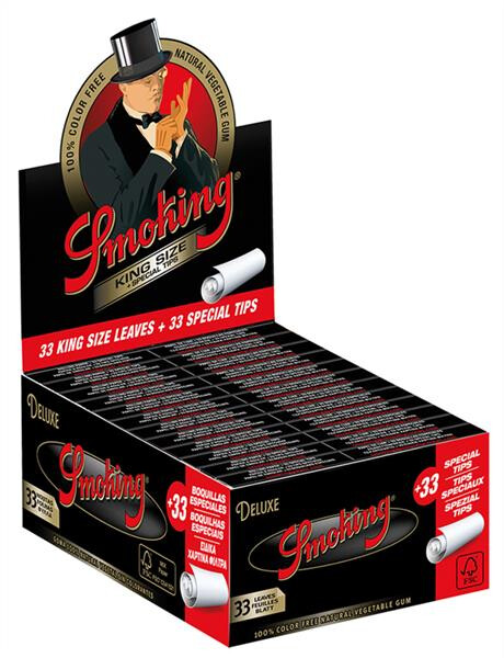 Smoking DeLuxe King Size Slim Papier + Filtertips