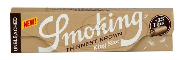 Smoking BROWN Thinnest Paper + Filtertips