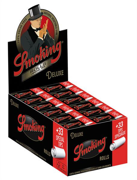 Smoking DeLuxe (Black) Rolls &amp; Special Tips