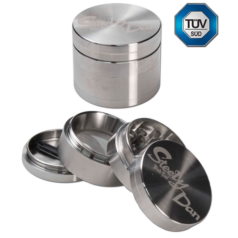 Black Leaf Steely Dan Edelstahl-Grinder 4-tlg. Ø38mm