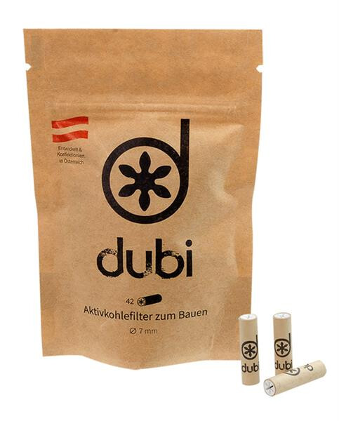 dubi Aktivkohlefilter ø7mm, 42 Stück im Beutel