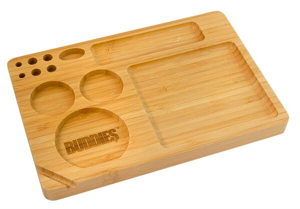 BUDDIES Bamboo - Rolling Tray klein