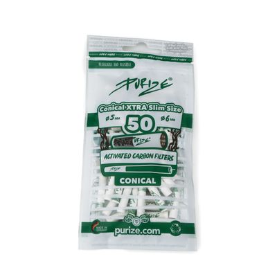 50 PURIZE® Conical XTRA Slim Size | Weiss