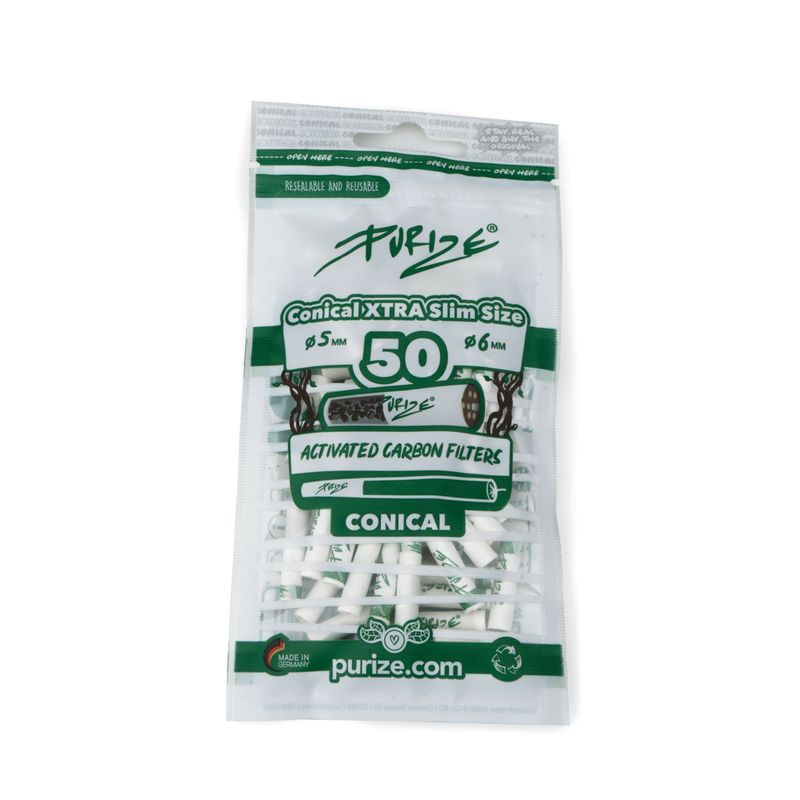 50 PURIZE® Conical XTRA Slim Size | Weiss