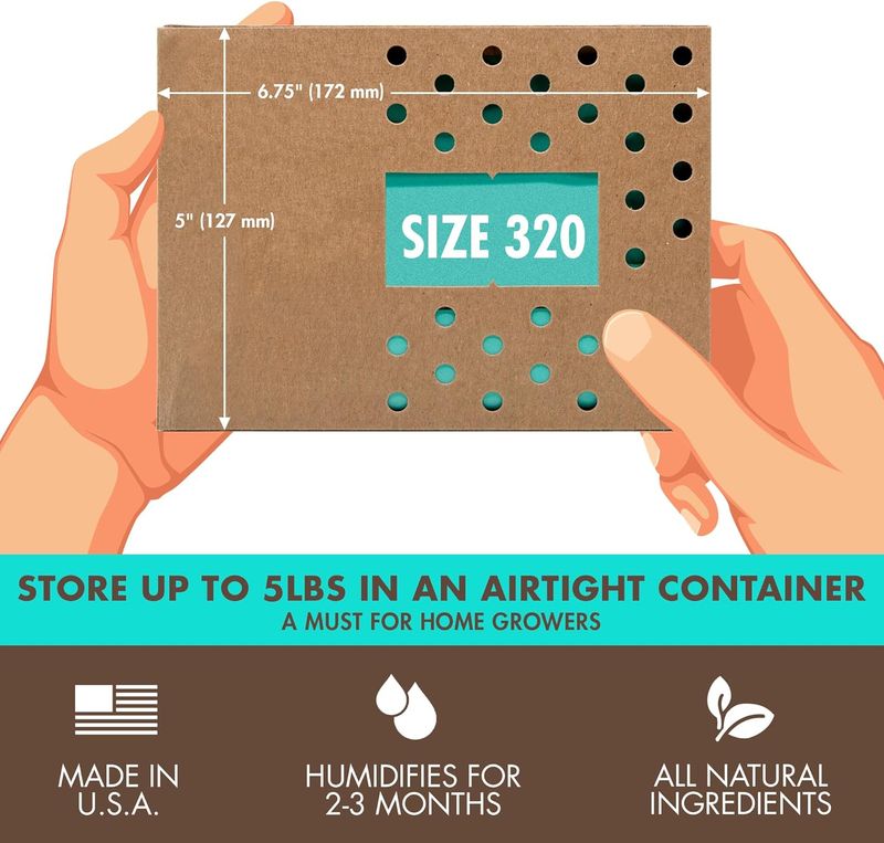 Boveda 2-Way Humidity Control 58% Gr. 320 Wrapped