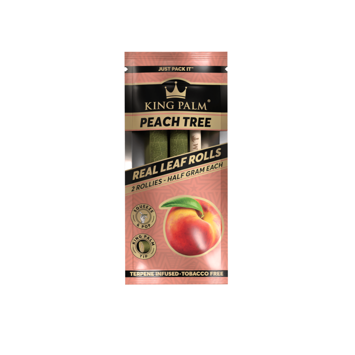 King Palm 2 Rollies 1/2 Gramm Peach Tree