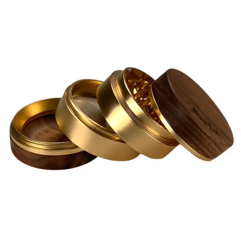 Black Leaf Alu/Nussholz Grinder 4-tlg. Ø62mm