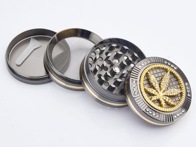 Bling Bling Grinder, 4-teilig, Ø50 mm, Leaf