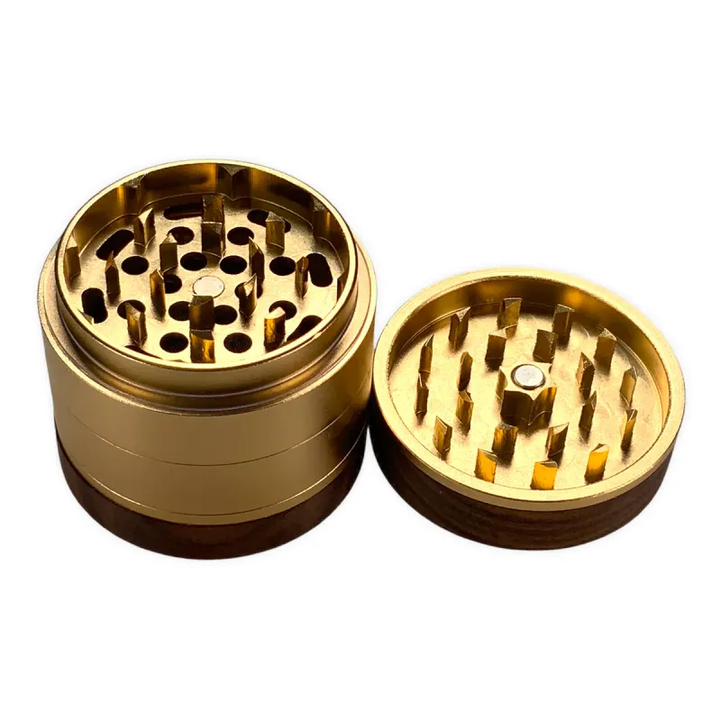 Black Leaf Alu/Nussholz Grinder 4-tlg. Ø62mm