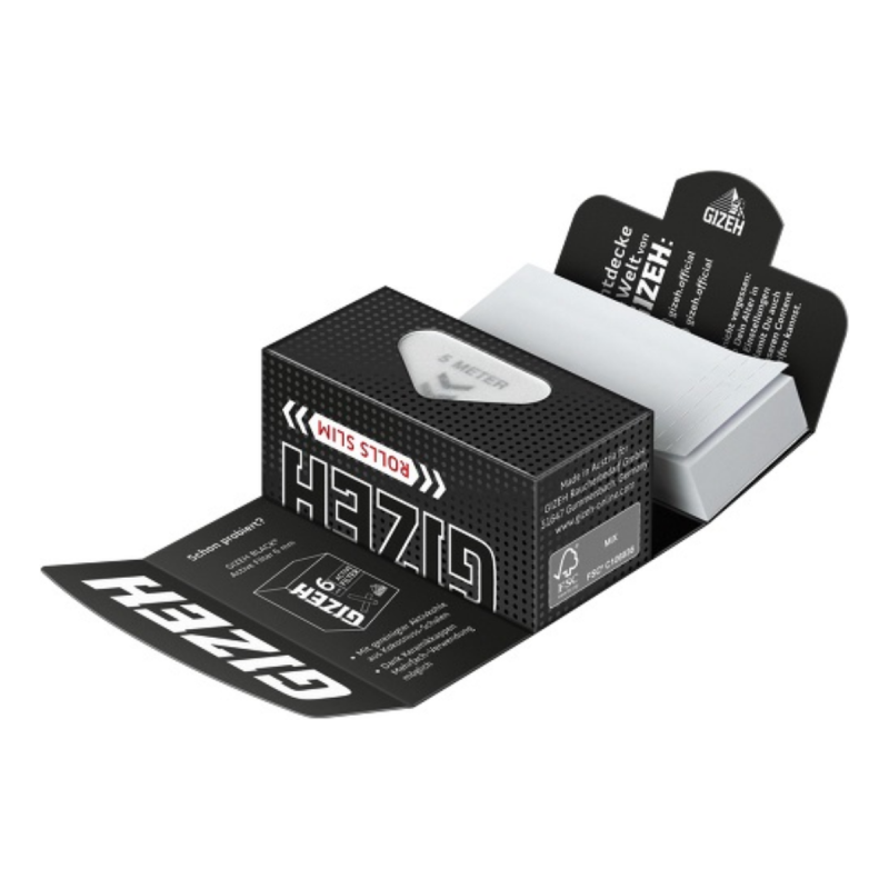 Gizeh King Size Rolls Slim + Tips, 5m + 50 Tips