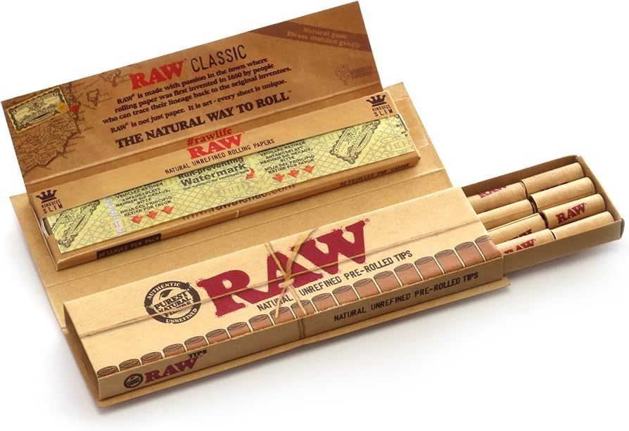 RAW Connoisseur KingSize Slim Classic + Pre-Rolled Tips