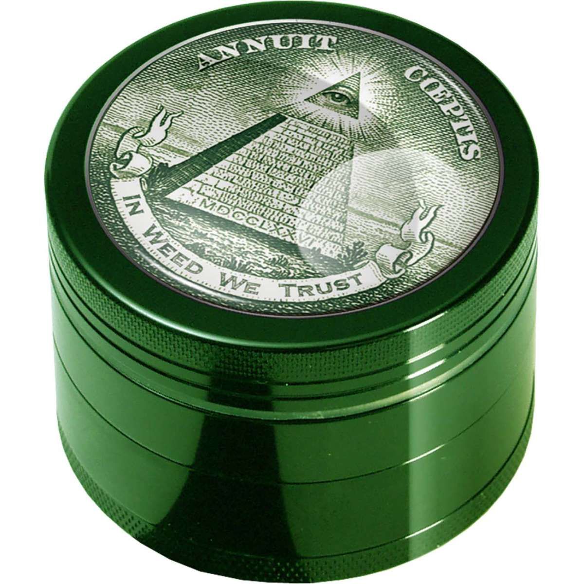 Black Leaf - Grinder 4-tlg. In Weed We Trust