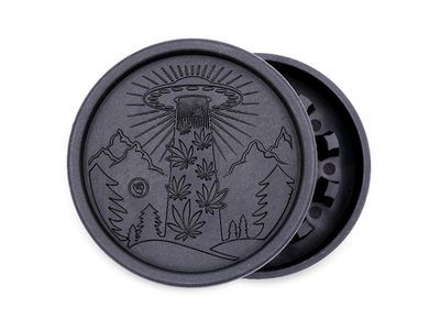 Hemp Grinder &quot;420 Alien&quot;, 2-tlg.: Ø 55 mm Kunststoff