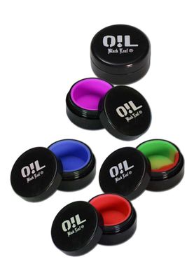 Oil Black Leaf Dose mit Silikoneinsatz 3ml Oil Black Leaf Dose mit Silikoneinsatz 3ml