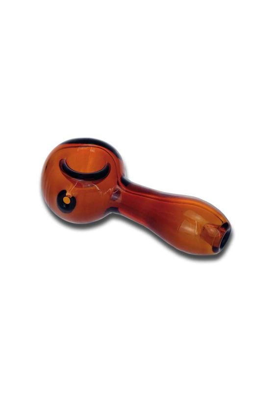 Handpfeife Glas amber