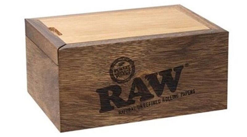 RAW Holzbox mit Schiebedeckel