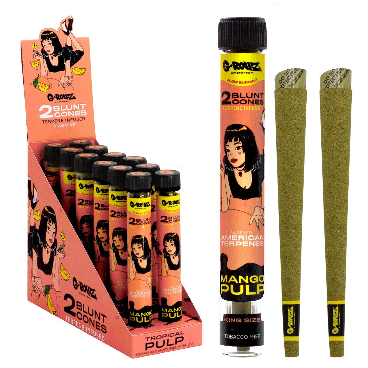 G-Rollz | Terpene Infused Blunt Cones &#39;Mango Pulp&#39;
