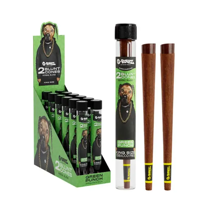 G-Rollz | &#39;The Dog&#39; Terpene Infused Herbal Blunt Cones &#39;Green Punch&#39;