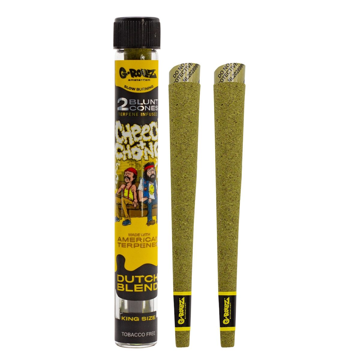 G-Rollz | Cheech &amp; Chong(TM) 2x Terpene Infused Blunt Cones &#39;Dutch Blend&#39;