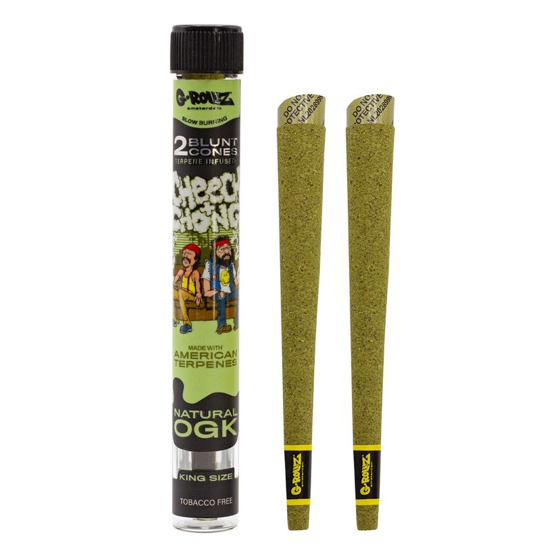 G-Rollz | Cheech &amp; Chong(TM) 2x Terpene Infused Blunt Cones 'Natural OGK'