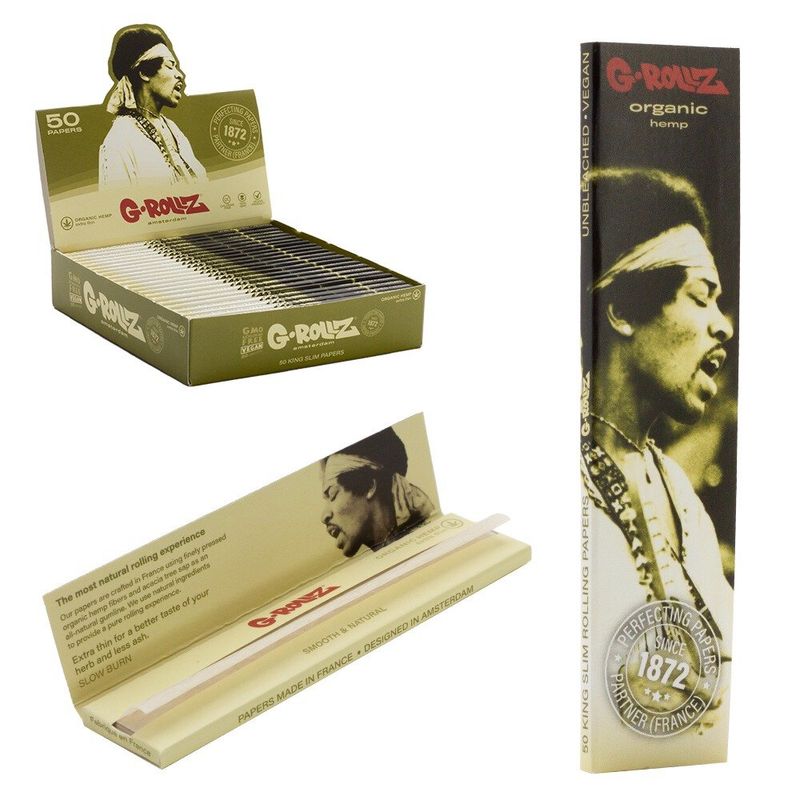G-Rollz | &#39;Serenade&#39; Organic Hemp - 50 KS Slim Papers
