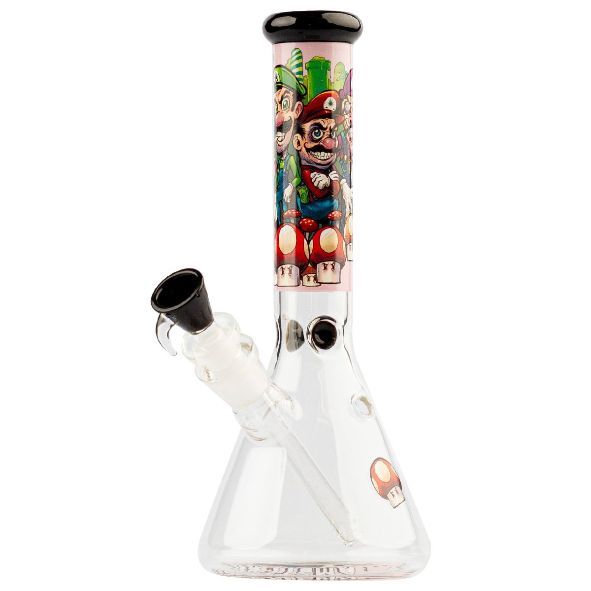 Grace Glass | &#39;Mushroom Hero&#39; Limited Edition Pink Beaker Bong
