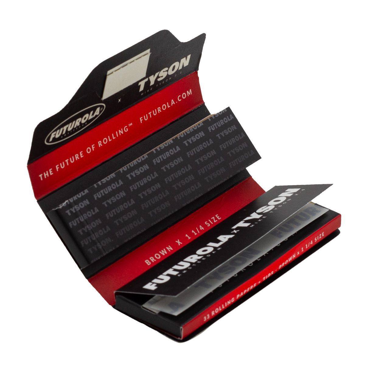 Futurola | Tyson 2.0 Unbleached 1 1/4 Size + Tips Rolling Papers