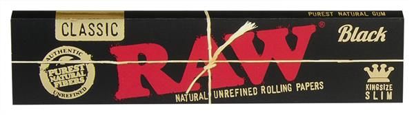 RAW Classic BLACK KS Slim Papier, 100% ungebleicht