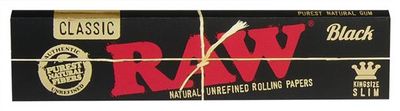 RAW Classic BLACK KS Slim Papier, 100% ungebleicht RAW Classic BLACK KS Slim Papier, 100% ungebleicht