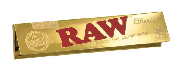 RAW Ethereal (Gold) King Size Slim Zigarettenpapier, 100% ungebleicht