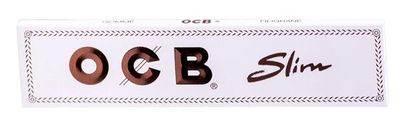 OCB Weiß long slim Paper, Flachs