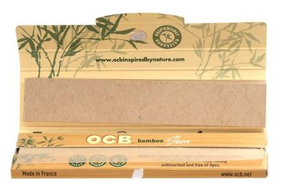 OCB Bamboo King Size Slim Papers  mit Filtertips,