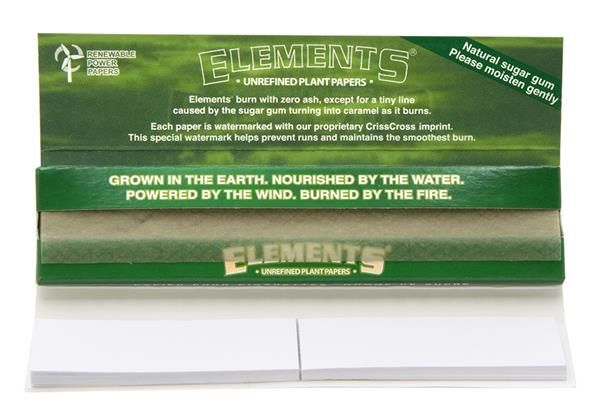 Elements Green KS Slim Connoisseur Zigarettenpapier + Filtertips