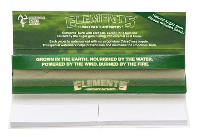 Elements Green KS Slim Connoisseur Zigarettenpapier + Filtertips Elements Green KS Slim Connoisseur Zigarettenpapier + Filtertips