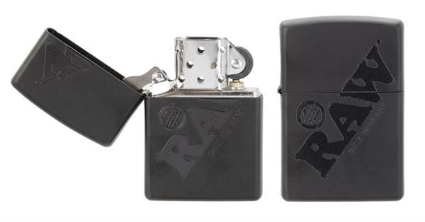 ZIPPO Feuerzeug, &quot;RAW - Black Logo&quot;