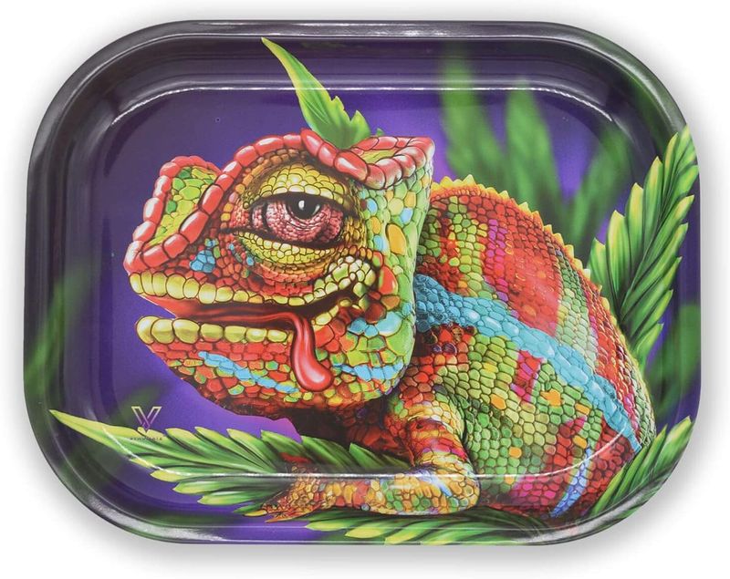 V-Syndicate Rolling Tray Dreh- Tablett, Metall, 18x14x1cm, MINI &quot;Chameleon&quot;