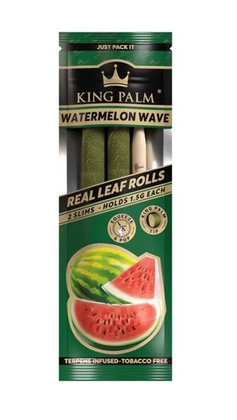 King Palm Terpene Infused Real Leaf SLIM Rolls &quot;Watermelon Wave&quot;