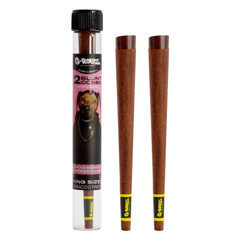 G-Rollz | 'The Dog' Terpene Infused Herbal Blunt Cones 'Strawberry Chee$ecake'