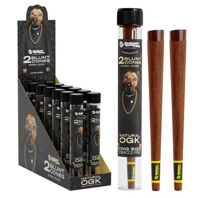 G-Rollz | &#39;The Dog&#39; Terpene Infused Herbal Blunt Cones &#39;Natural OGK&#39;