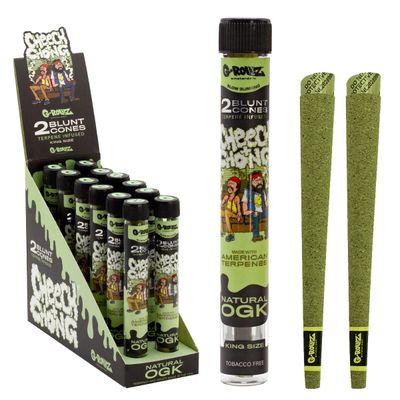 G-Rollz | Cheech &amp; Chong(TM) 2x Terpene Infused Blunt Cones &#39;Natural OGK&#39;