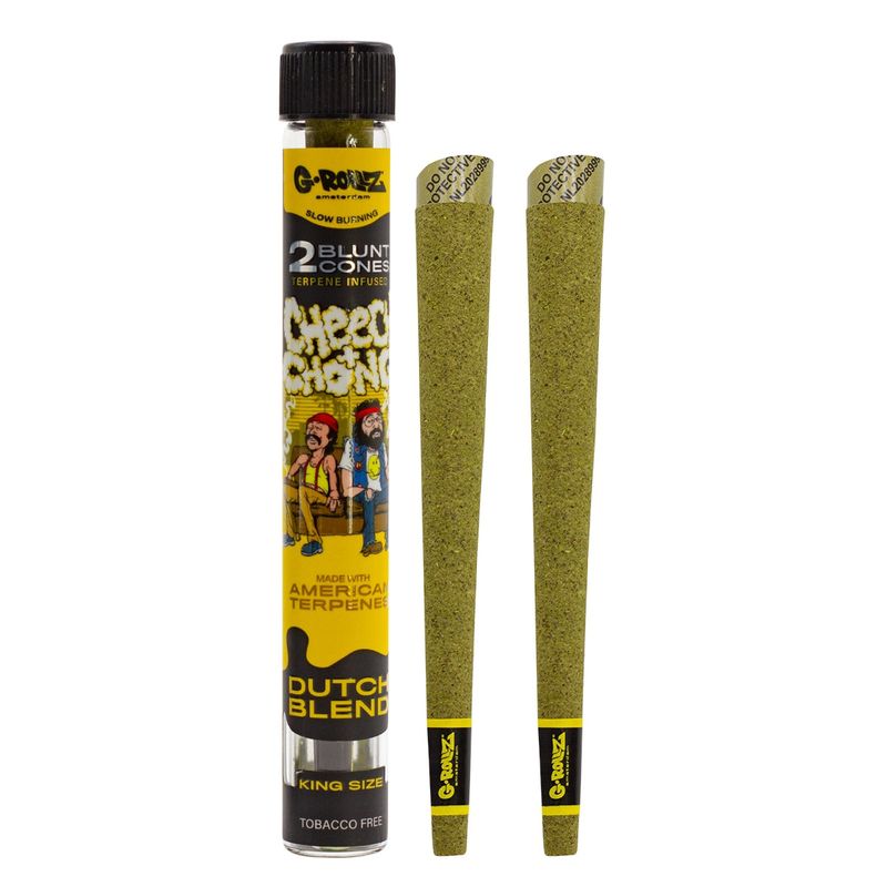 G-Rollz | Cheech &amp; Chong(TM) 2x Terpene Infused Blunt Cones 'Dutch Blend'