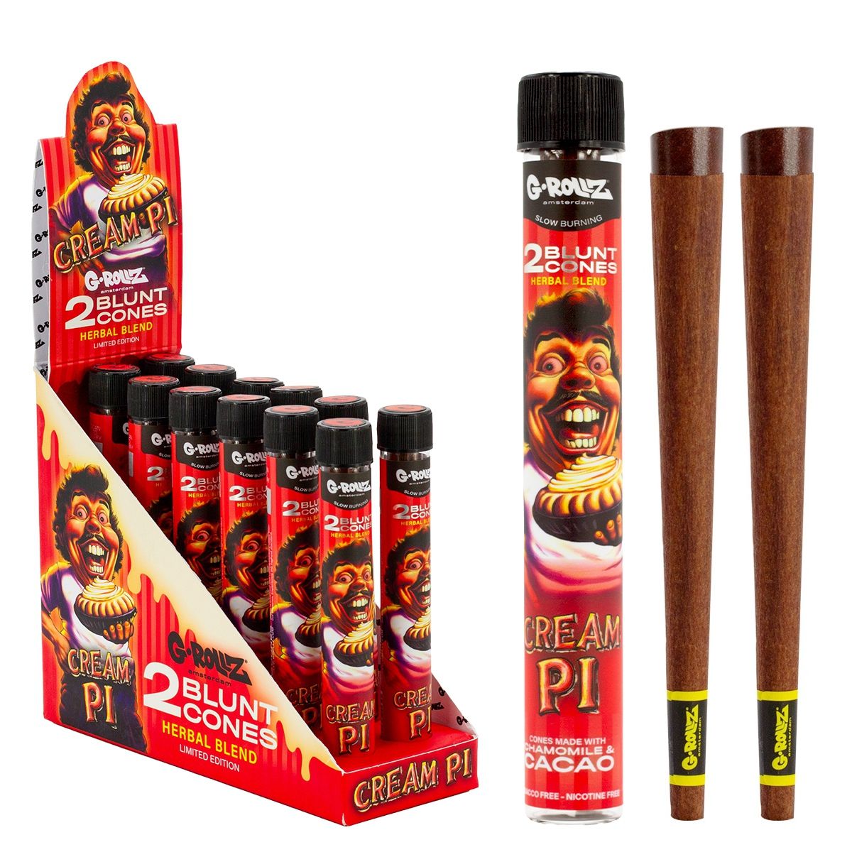 G-Rollz | &#39;Cream Pi&#39; Terpene Infused Herbal Blunt Cones G-Rollz