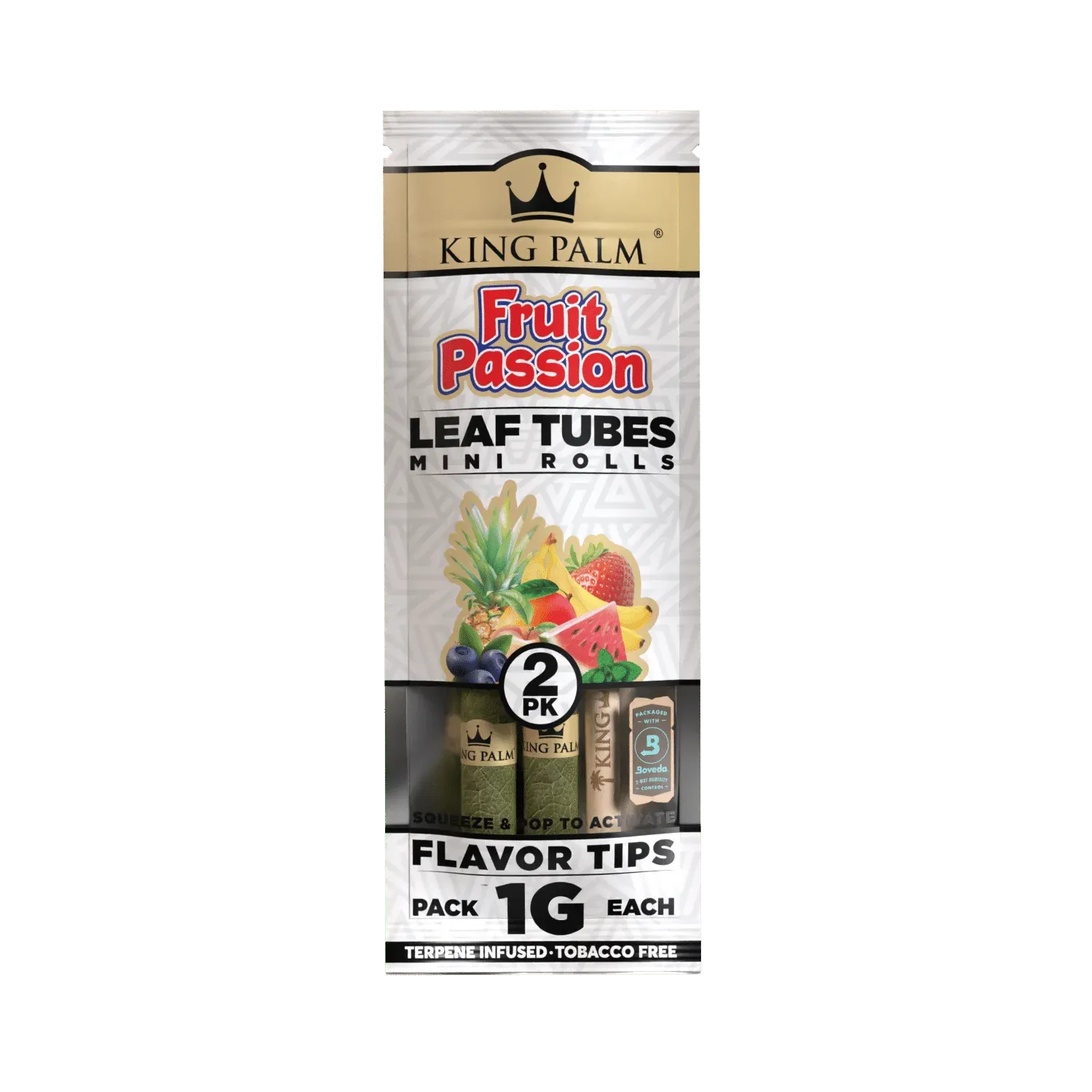 King Palm Terpene Infused Real Leaf MINI Rolls &quot;Fruit Passion&quot;