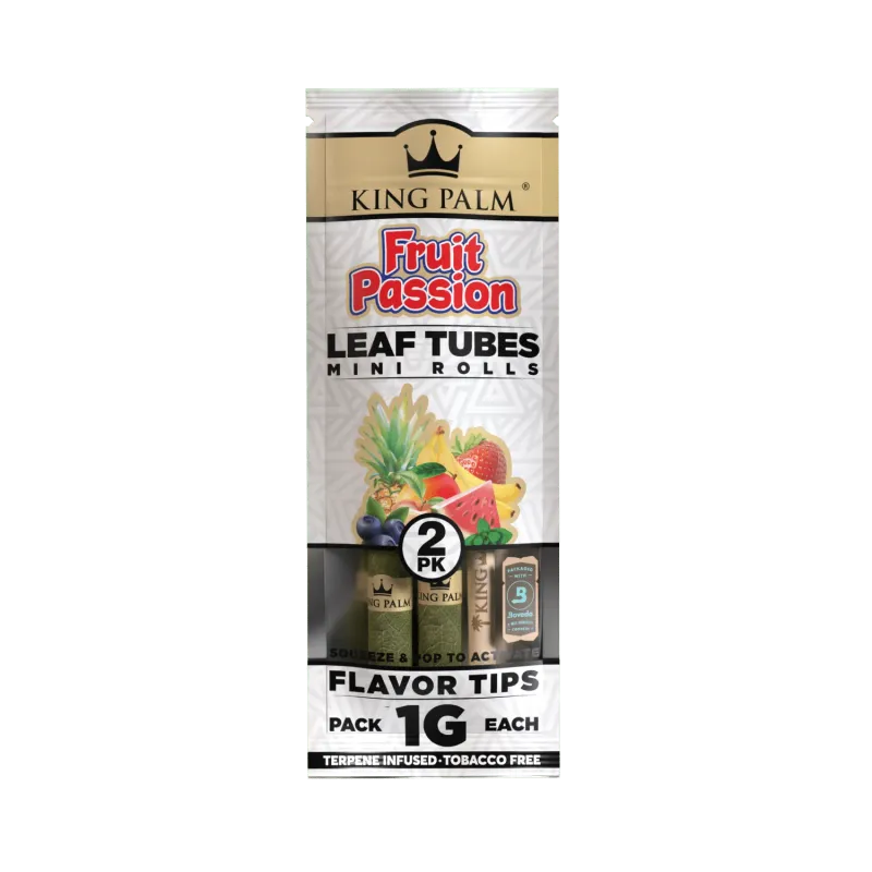 King Palm Terpene Infused Real Leaf MINI Rolls &quot;Fruit Passion&quot;
