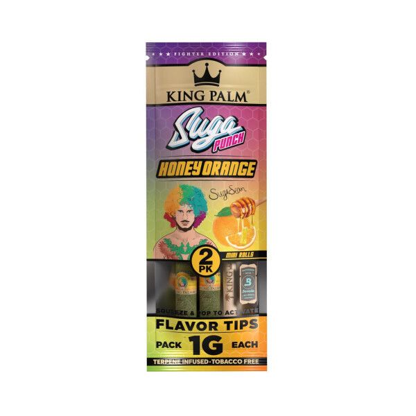 King Palm Terpene Infused Real Leaf MINI Rolls &quot;Sugar Punch&#39;&#39;