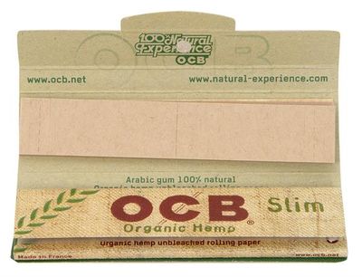 OCB Organic Hemp Papers Slim Papier + Filtertips
